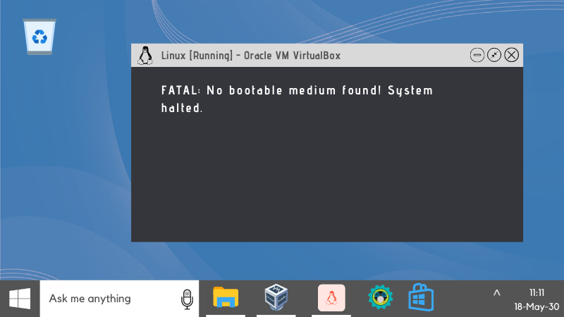 Fatal no bootable medium found system halted virtualbox как исправить linux